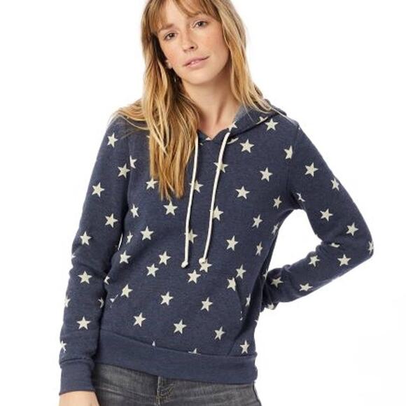 Alternative Apparel Stars Youth Pull Over Hood  Casual Blue Size Large 
B7 - Picture 1 of 8